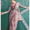 COTTON BAGRU PRINT SAREE - Brown