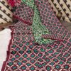 COTTON FANCY IKAAT PRINT SAREE - Wine