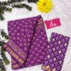 BAGRU BLOCK PRINT MODAL MULCOTTON SAREE - purple