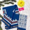 BAGRU BLOCK PRINT MODAL MULCOTTON SAREE - Royal Blue